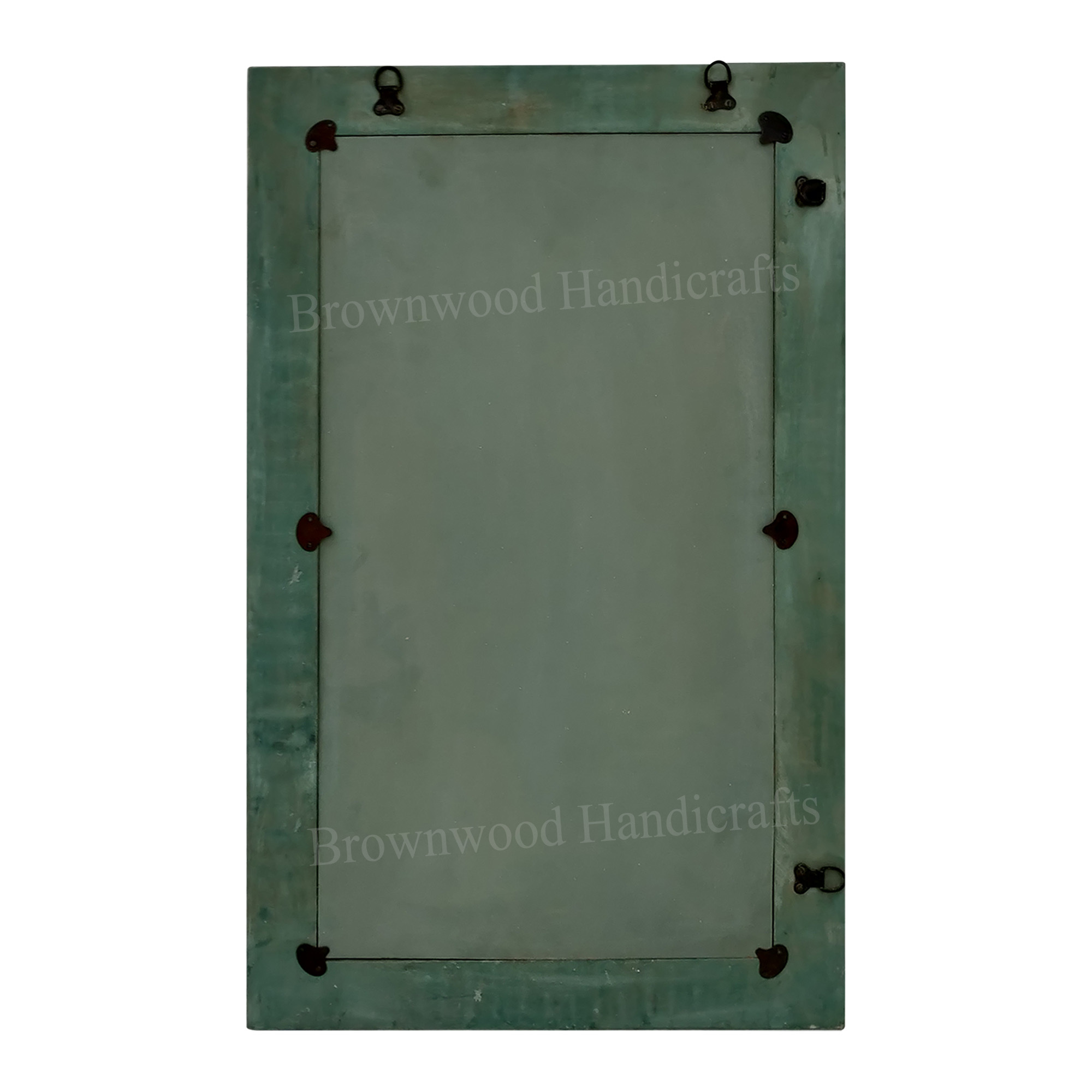 Mdf Carved Mirror Frame - 30 X 18 Inch, Black Silver Foil | Hand Carved, Antique Imitation, Perfect For Home Decoration Or Gift