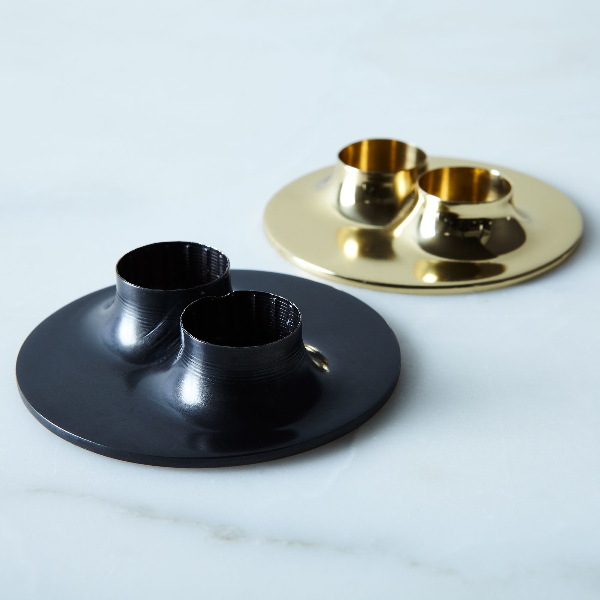 Brass Silver Small Candle Holder