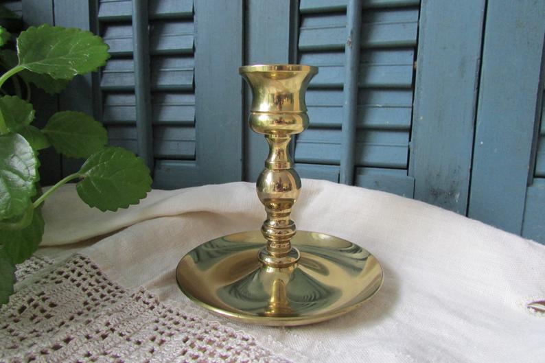 Brass Fingergrip Candle Holder