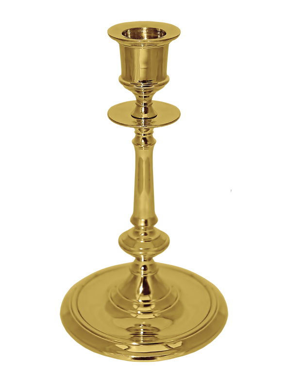Brass Fingergrip Candle Holder