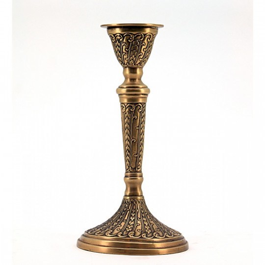 Brass Round Fingergrip Candle Holder