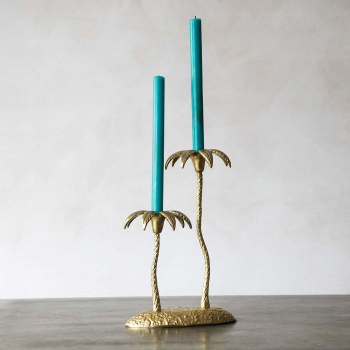 Brass Round Fingergrip Candle Holder