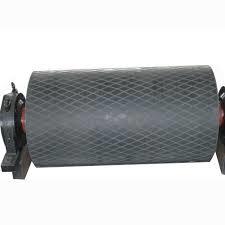 Cherry Rubber Pulley Lagging Sheets - Various Thickness, Customizable Width & Length | Diamond And Ribbed Patterns, Shore A Hardness, Black Color