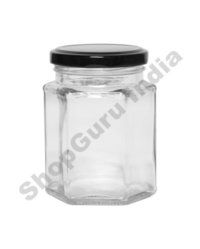 250ml Hexagonal Glass Jar