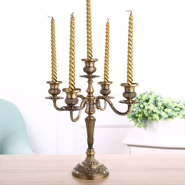Brass Gold Candle Holder