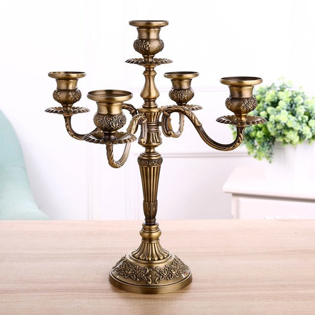 Brass Gold Candle Holder