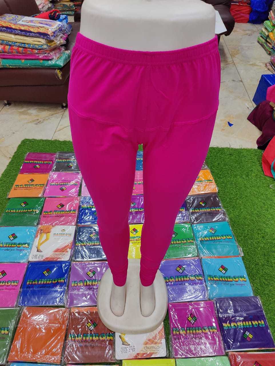 Ladies Legging - Cotton 4-way Lycra Fabric, Free Size Fits M-xxl, Over 40 Colors Available, Breathable & Washable, Custom Logo Option