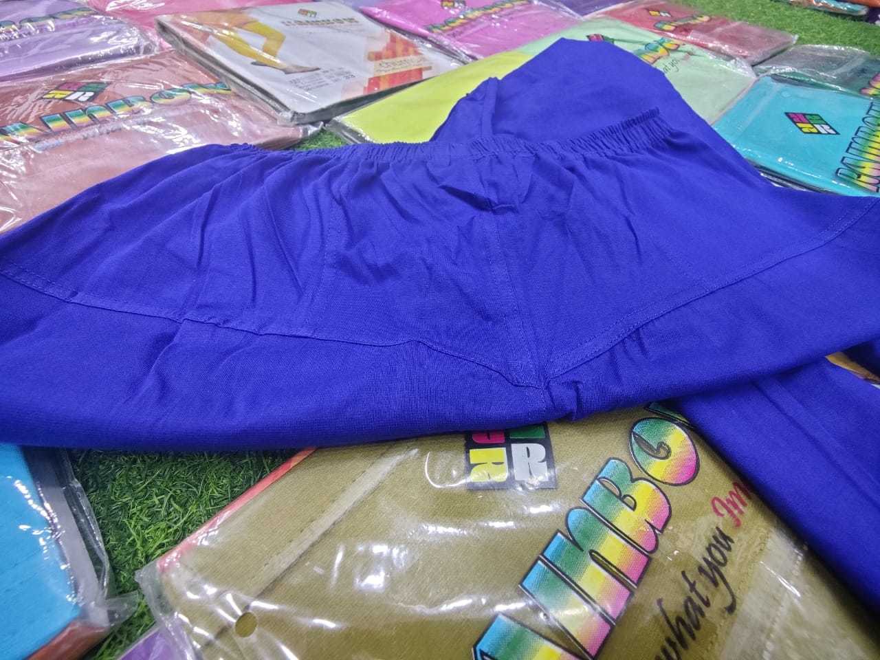Ladies Legging - Cotton 4-way Lycra Fabric, Free Size Fits M-xxl, Over 40 Colors Available, Breathable & Washable, Custom Logo Option