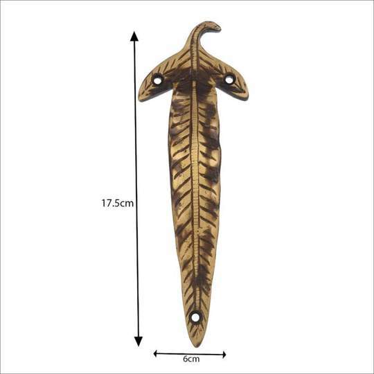 Polishing Brass Leaf Design Handle Outdoor Handle Window Handles