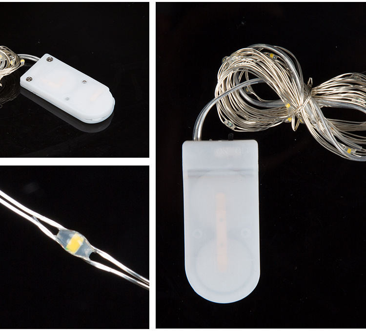 20 Led Coin Battery Powered Fairy String Light - Plastic Material, Warm White Color | 6v Working Voltage, Cr2032 Battery Operated For Versatile Decoration