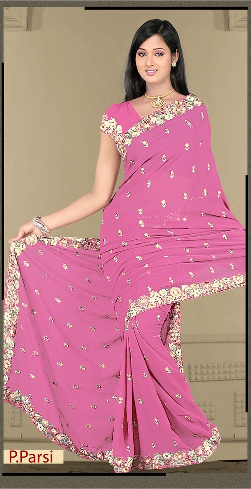 Classical resham work sarees