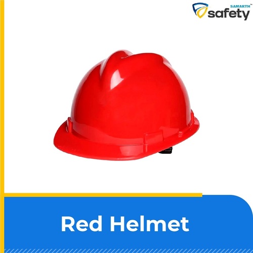 लाल सुरक्षा हेलमेट