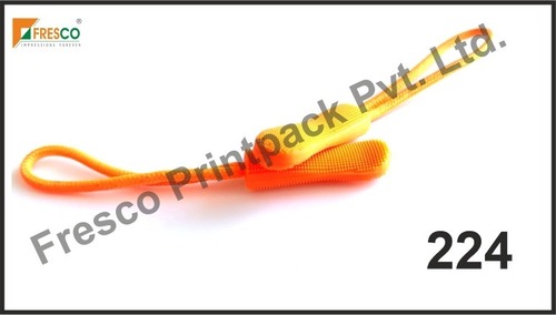Plastic Zip Puller - Plastic Material, Standard Size, Orange Color | Durable, Lightweight, Easy Installation, Comfortable Grip, Customizable Design