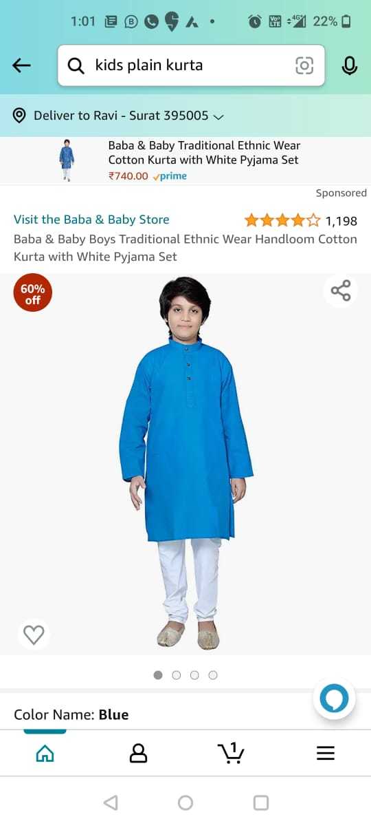 Kids Kurta - Cotton Sizes 20-30 | Full Sleeves Traditional Style Breathable Washable Customized Logo Available In 7-8 Colors