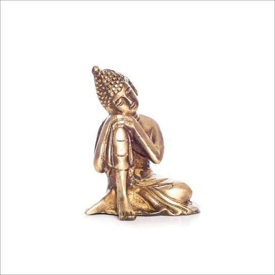 Polishing Brass Buddha Statue For Table Decor Home Decor Deck Decor