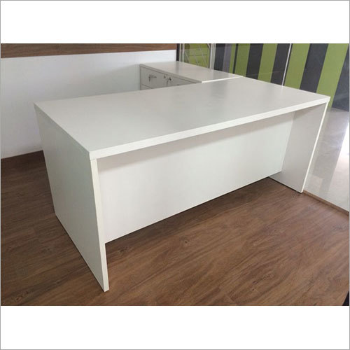 White L Shape Executive Table