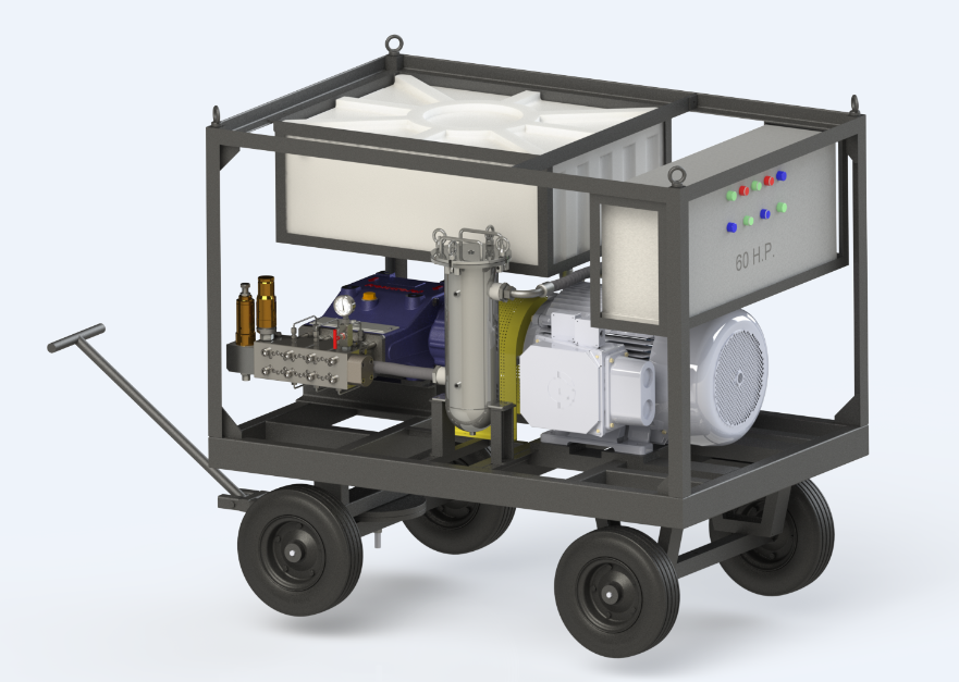 High Pressure Hydro Test Pump - Color: Blue