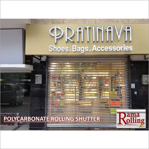 Polycarbonate Rolling Shutter - Customizable Dimensions, Clear Color, Lightweight Design, Easy Installation, Warranty Available