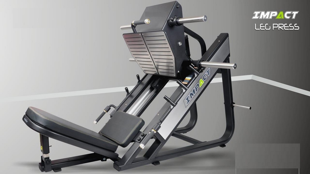 Leg Press Machine - Mild Steel 150 Lbs Weight Pu Leather Seat | Commercial Use Manual Operation Adjustable Resistance Durable Bio Mechanics