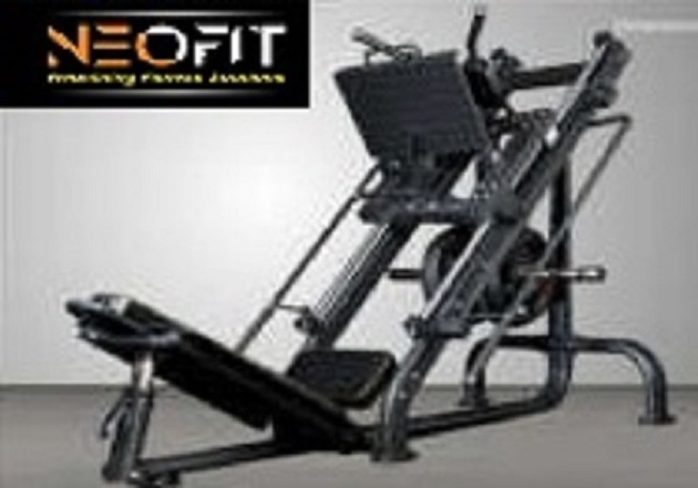 Leg Press Machine - Mild Steel 150 Lbs Weight Pu Leather Seat | Commercial Use Manual Operation Adjustable Resistance Durable Bio Mechanics