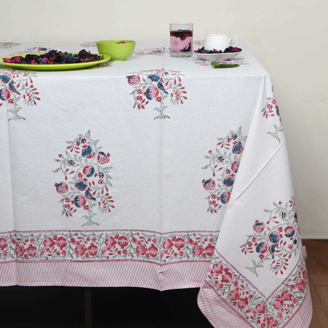 Multi Handblock Printed Table Cover