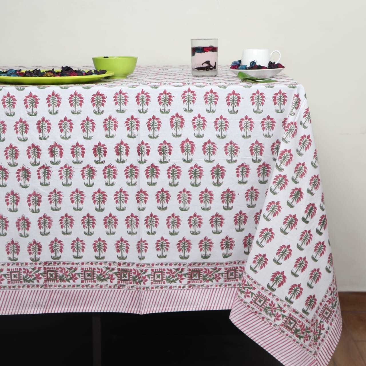 Multi Handblock Printed Table Cover