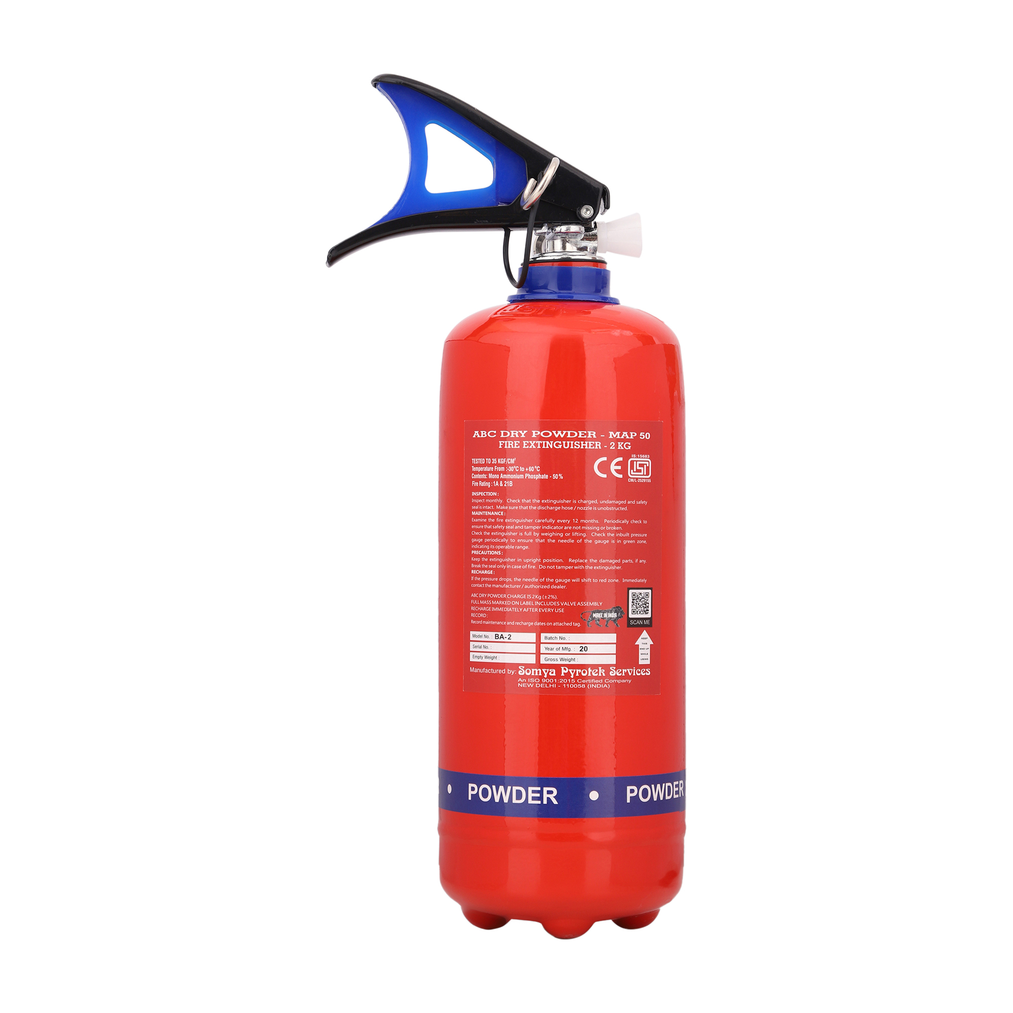 Blot Fire 2kg Extinguisher