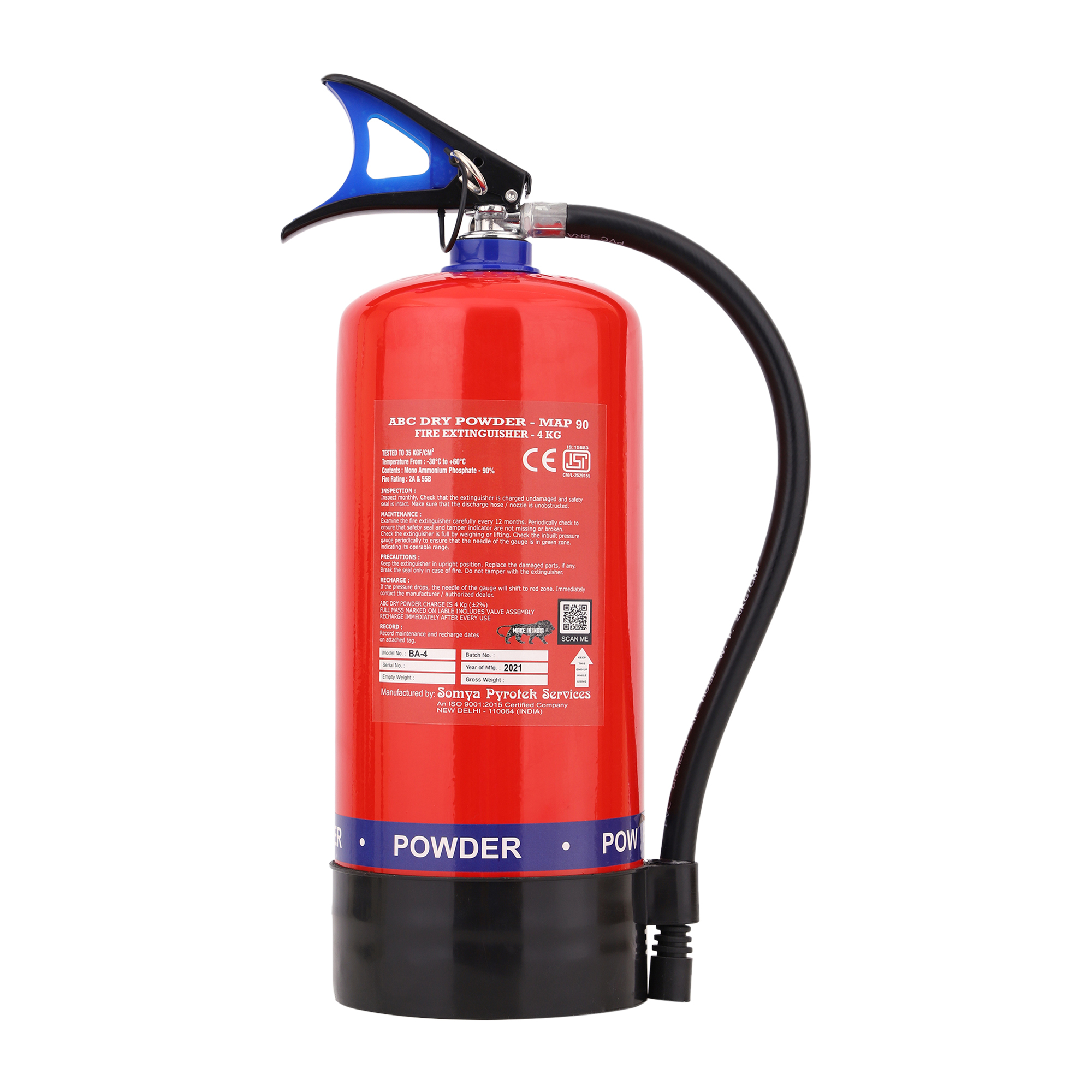 Blot Fire 4kg Extinguisher