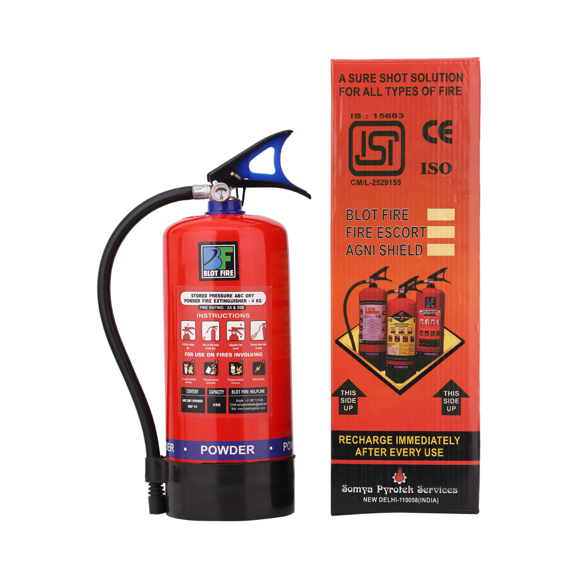 Blot Fire 4kg Extinguisher