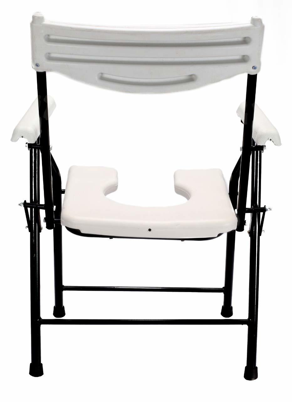 V20 Vita Series Basic Commode Chair Color Code: Grey And Black