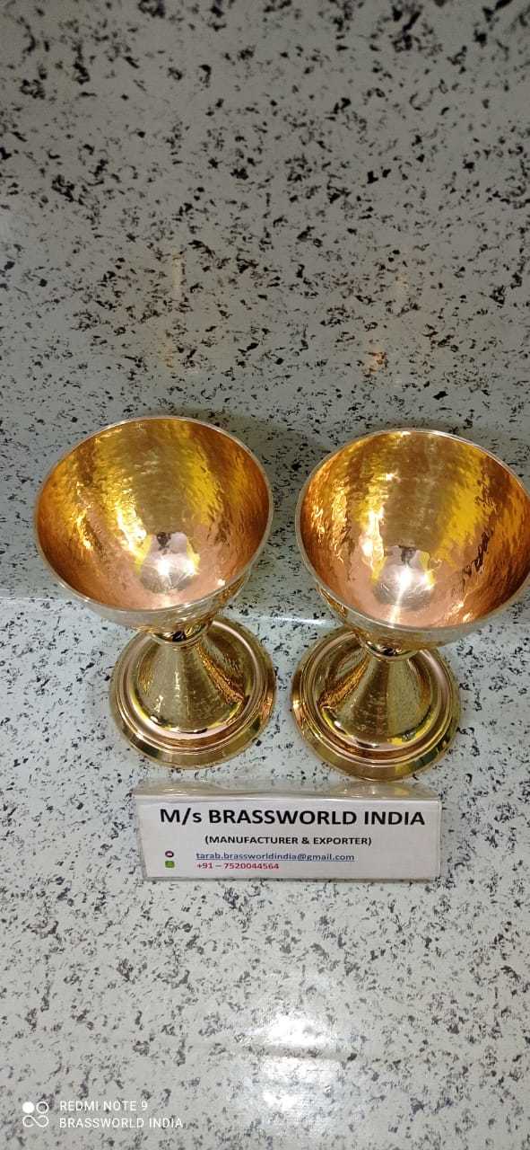 Brass Modern Quality Set Of Three Church Supplies