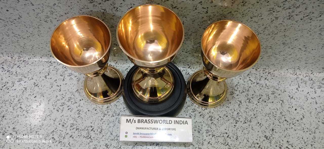Brass Modern Quality Set Of Three Church Supplies
