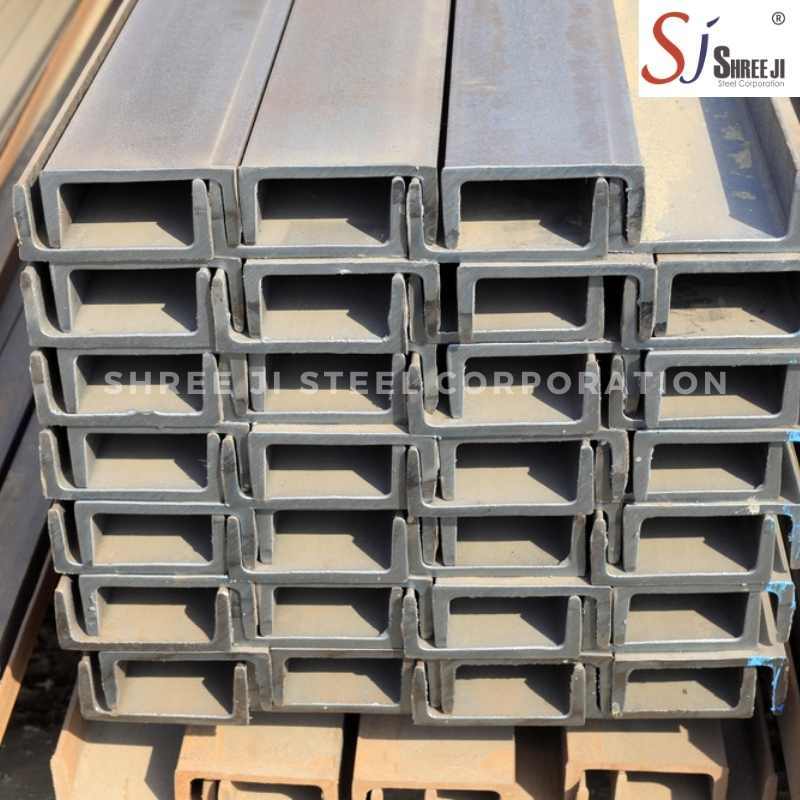 Ms Channel Bar - Mild Steel, 75x40x4mm To 400x100x8.8mm Sizes | Rugged Construction, Durable Finishing, Rust Resistance