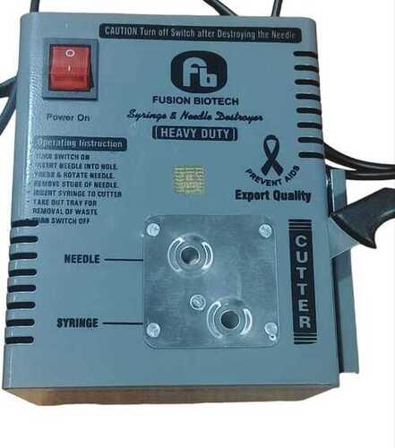 Automatic Needle Syringe Destroyer - Blade Material: Stainless Steel