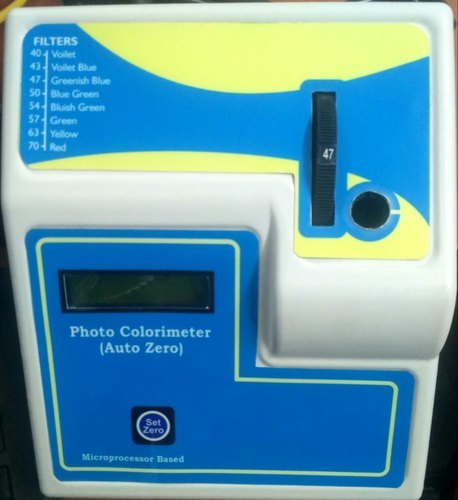 Auto Zero Photo Colorimeter - Plastic Body, Digital Display | Microprocessor Based, High Std. Glass Filters, 220 V, ±0.02 O.D. Accuracy, Lab Automation
