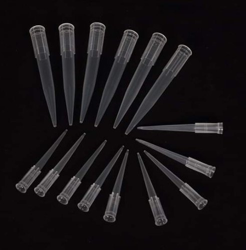 200ul Micropipette Tips - Polypropylene, Transparent Color, Ideal for Chemical Laboratory Applications | 1000 Pieces Per Packet