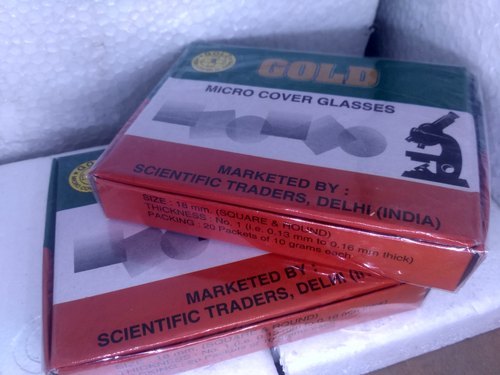 Gold Micro Cover Glasses - Application: Laboratory