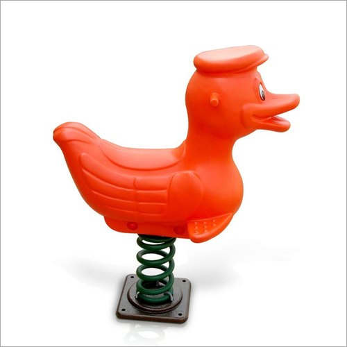 Duck Spring Rider - Durable Plastic Material, Fun and Engaging Design | Ideal for Outdoor Play, Promotes Balance and Coordination