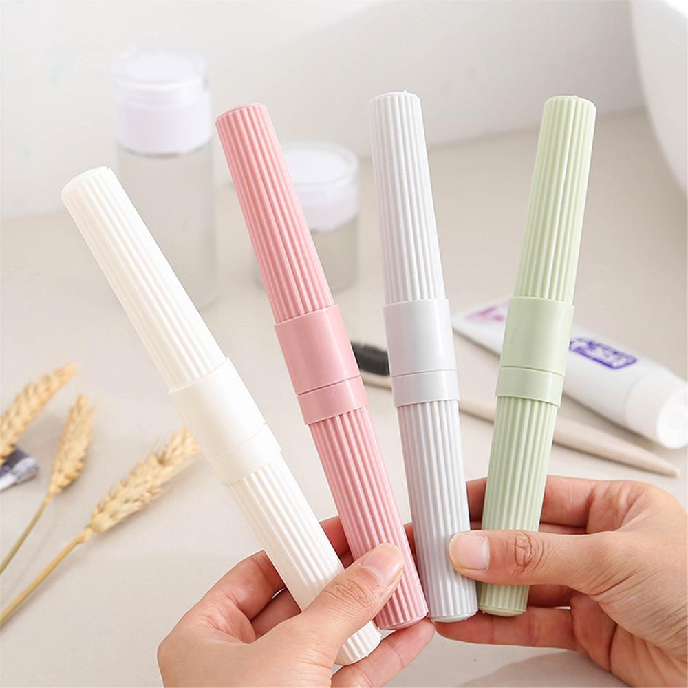 Plastic Toothbrush Holder - Durable Bpa-free Material | Stylish Design, Easy To Clean, Space-saving Solution