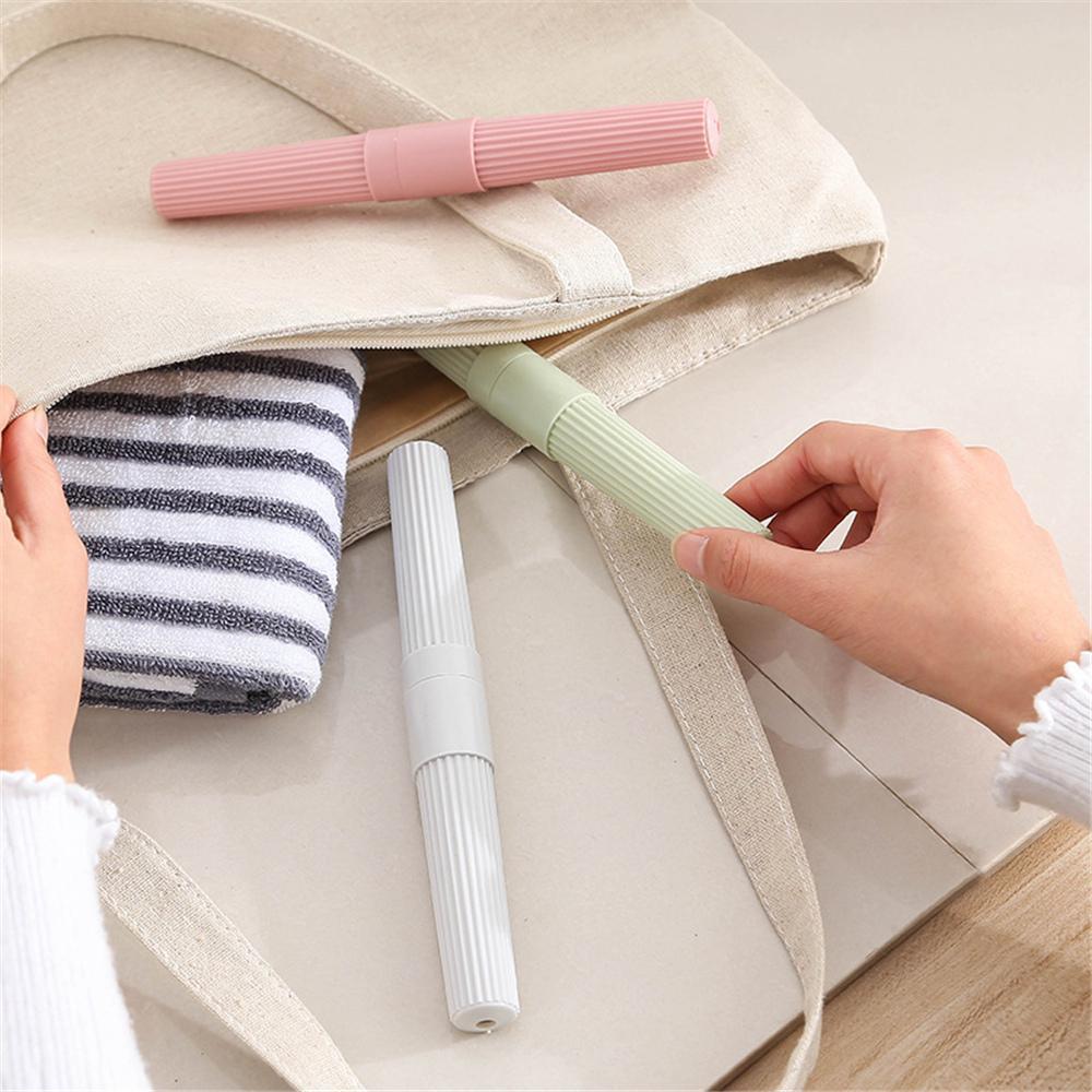 Plastic Toothbrush Holder - Durable Bpa-free Material | Stylish Design, Easy To Clean, Space-saving Solution