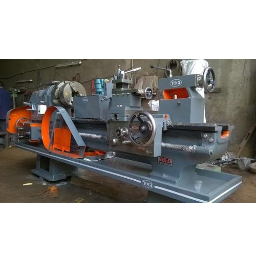 Gray Heavy Duty Lathe Machine.