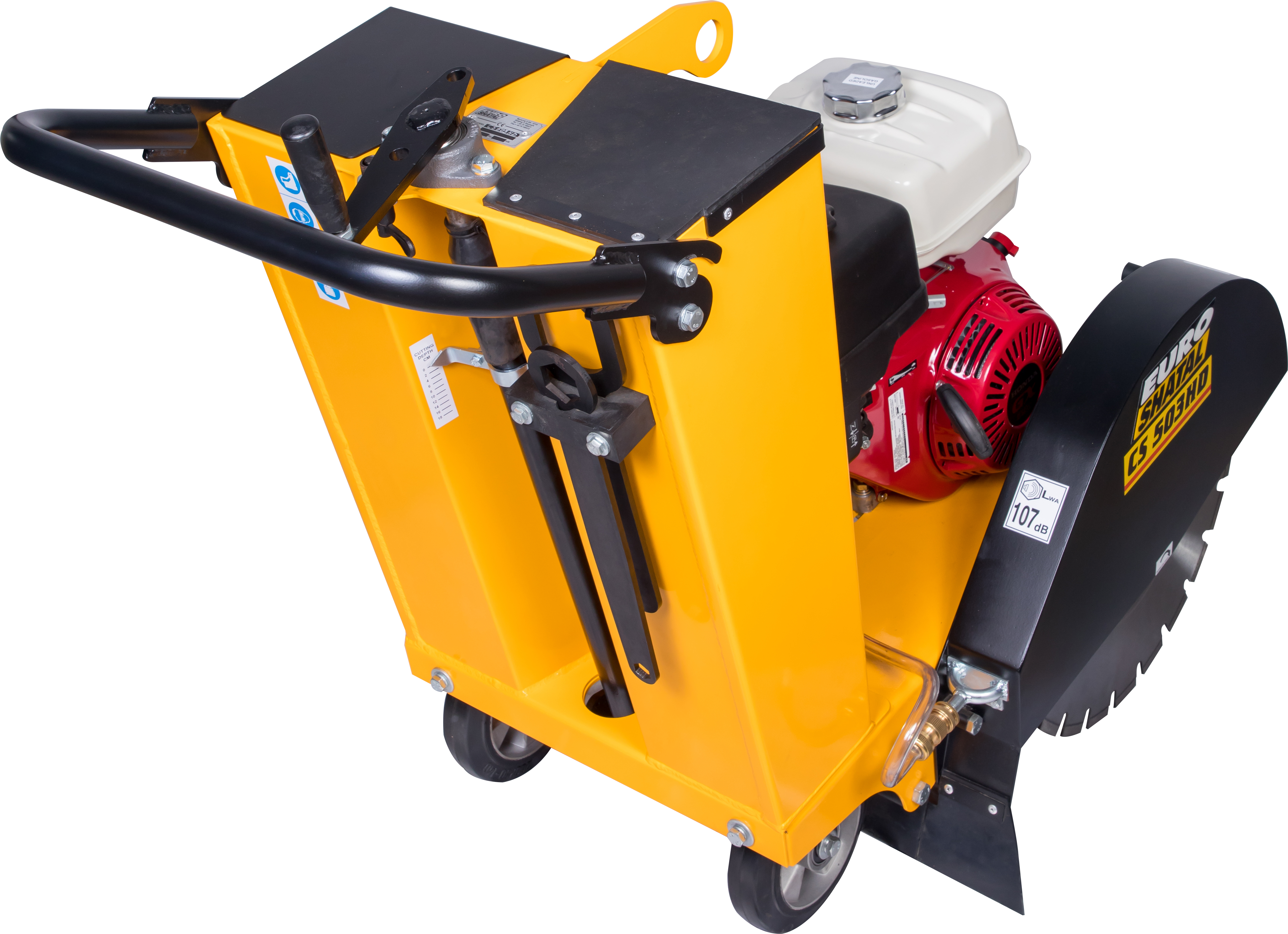 Yellow Red Concrete And Asphalt Saws