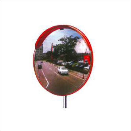 Convex Mirrors - Glass & Metal, 10 cm Size | Road Safety Enhancement, Durable Design