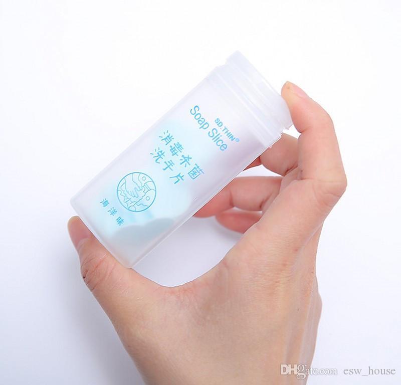 50pcs Paper Soap With Container