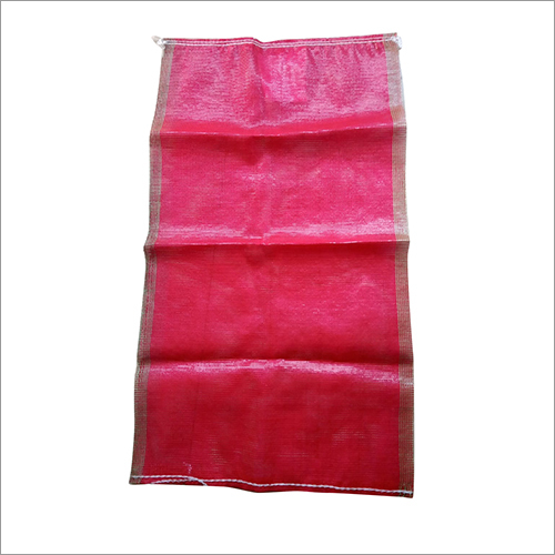 Pp Leno Bag - Pp Material, Various Sizes Available, Plain Pink Design | Ideal For Commercial And Industrial Use