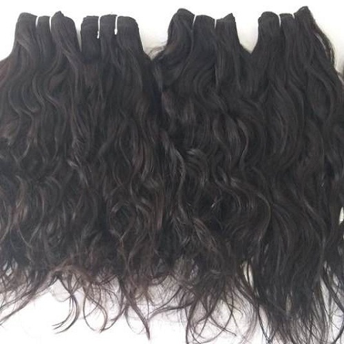 Unprocessed Hair Wavy Machine Weft Hair Extensions Application: Profesional