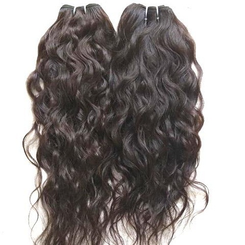 Unprocessed Hair Wavy Machine Weft Hair Extensions Application: Profesional