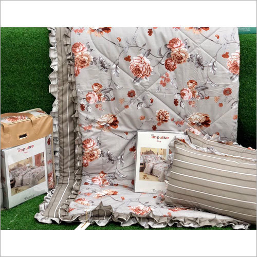 Printed Impulse King Comforter Sets With Frill