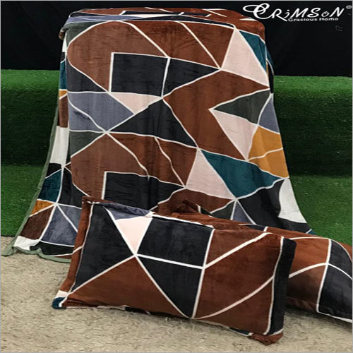 Multicolor King Size Winter Bedsheets Set
