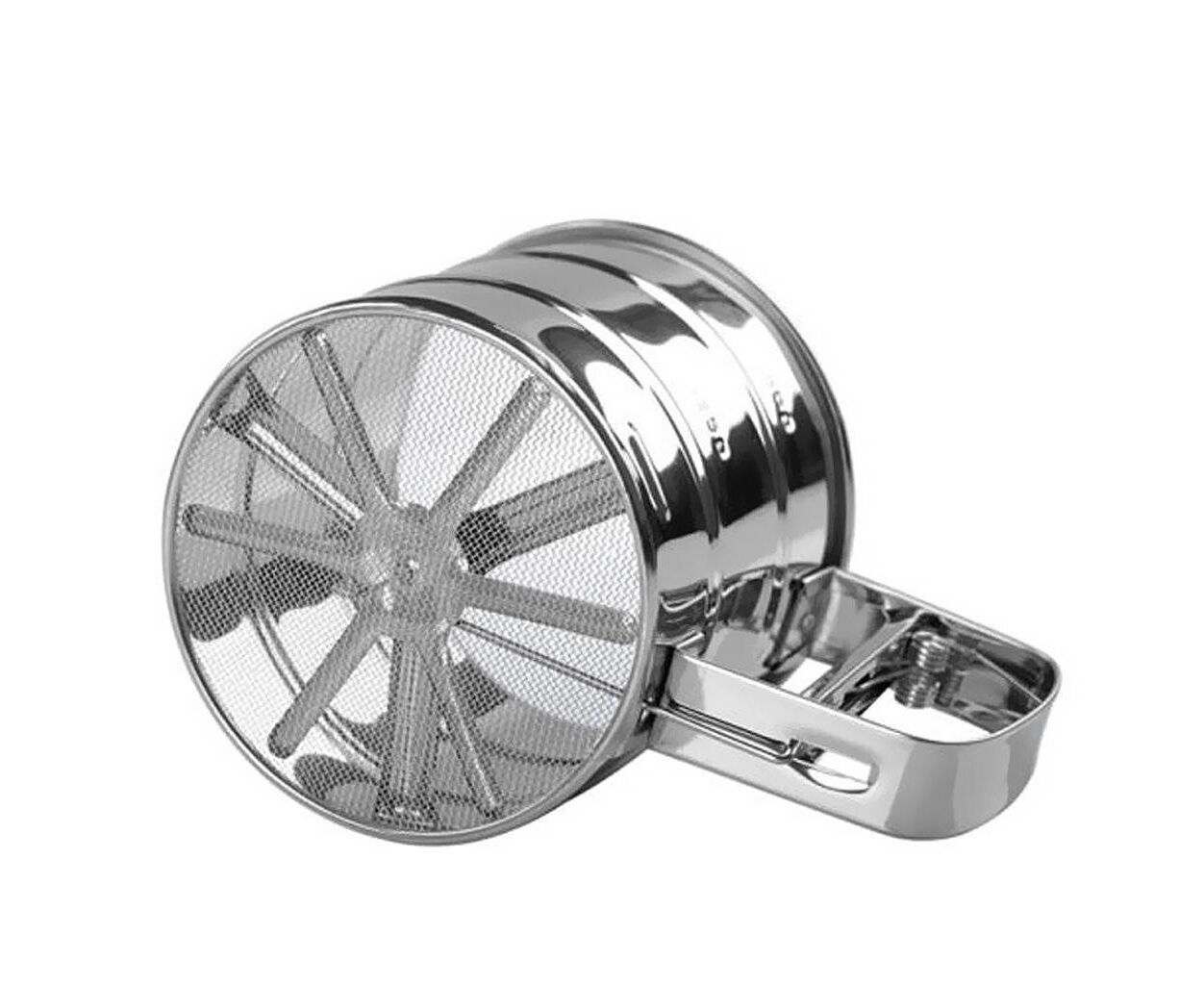 Stainless Steel Flour Strainer Manual Flour Shifter With Handle